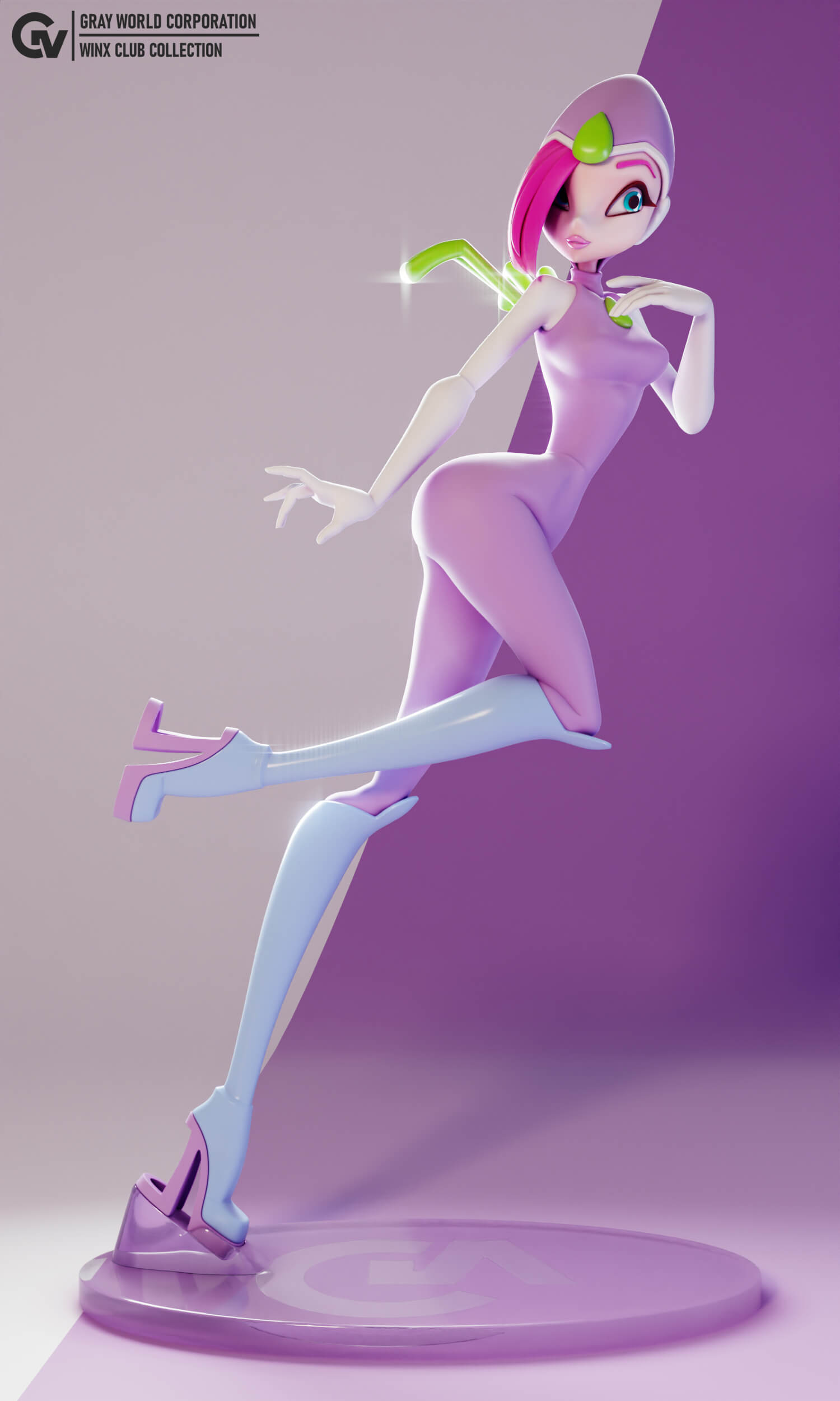 Tecna Fairy Form - Winx Club 3D Model by Gray World Corporation