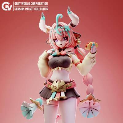 Varesa - Genshin Impact 3D Model by Gray World Corporation