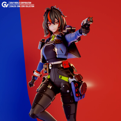 Zhu Yuan - Zenless Zone Zero 3D Model by Gray World Corporation