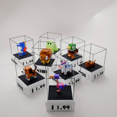 Isometric Voxel Animal Pack
