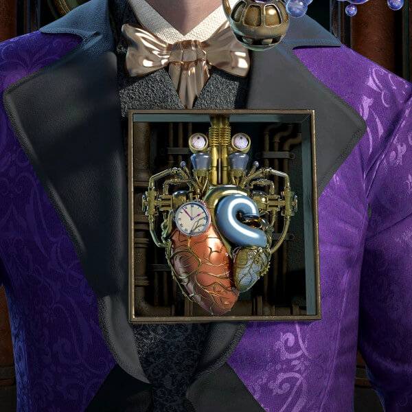 Victors Self Winding Steam Powered Mechanical Heart