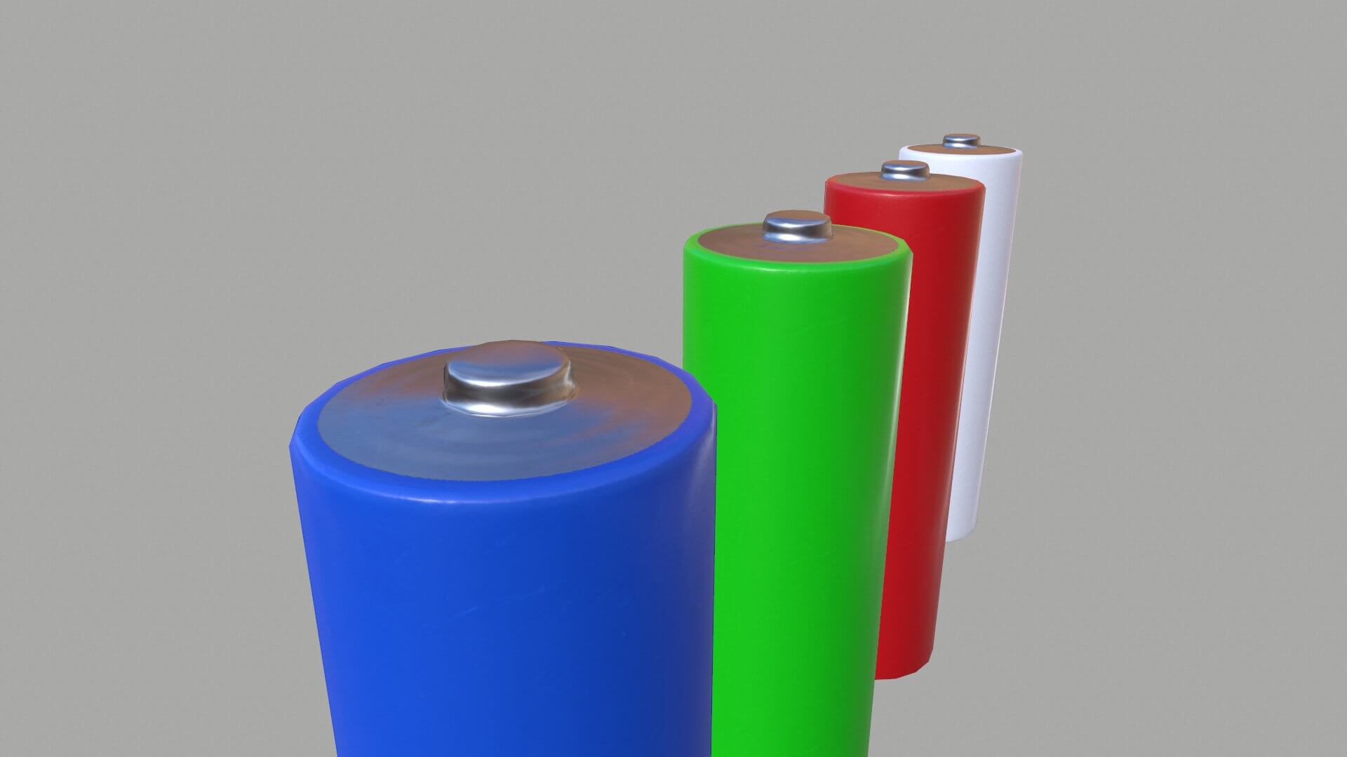AA Battery 3D Model by Grishmanovskij Anton