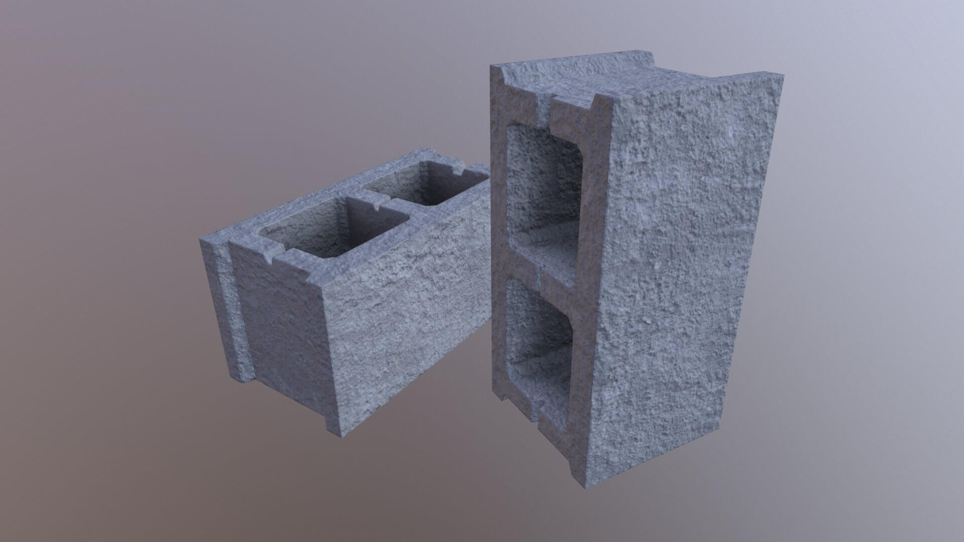 Cinder Block 3D Model by Grishmanovskij Anton