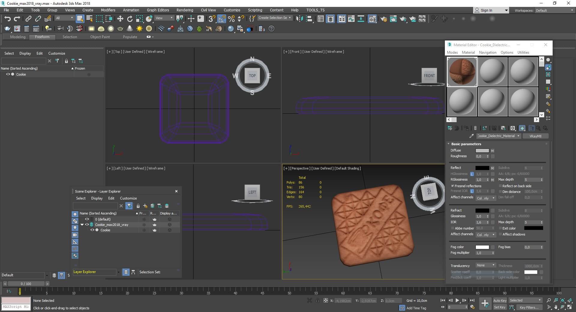 Cookie - 3D Model by Grishmanovskij Anton