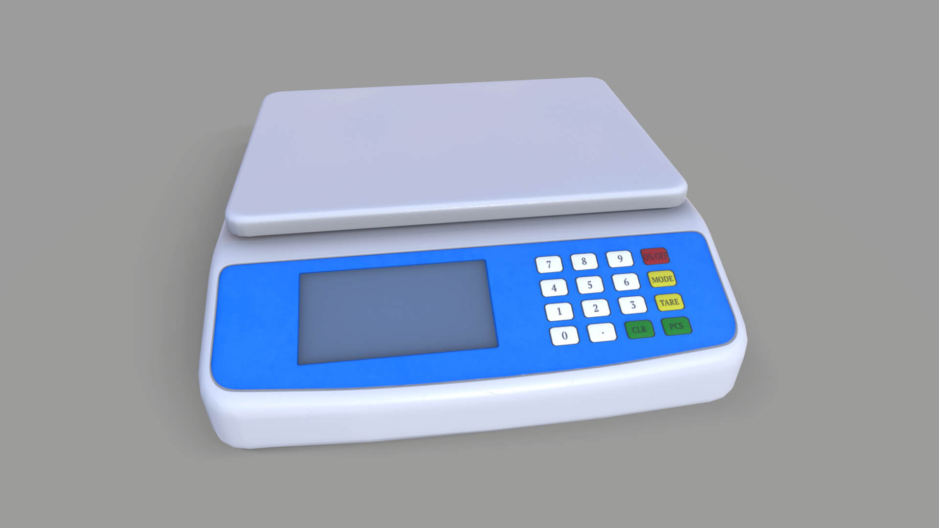Digital Food Scale 3D Model by Grishmanovskij Anton