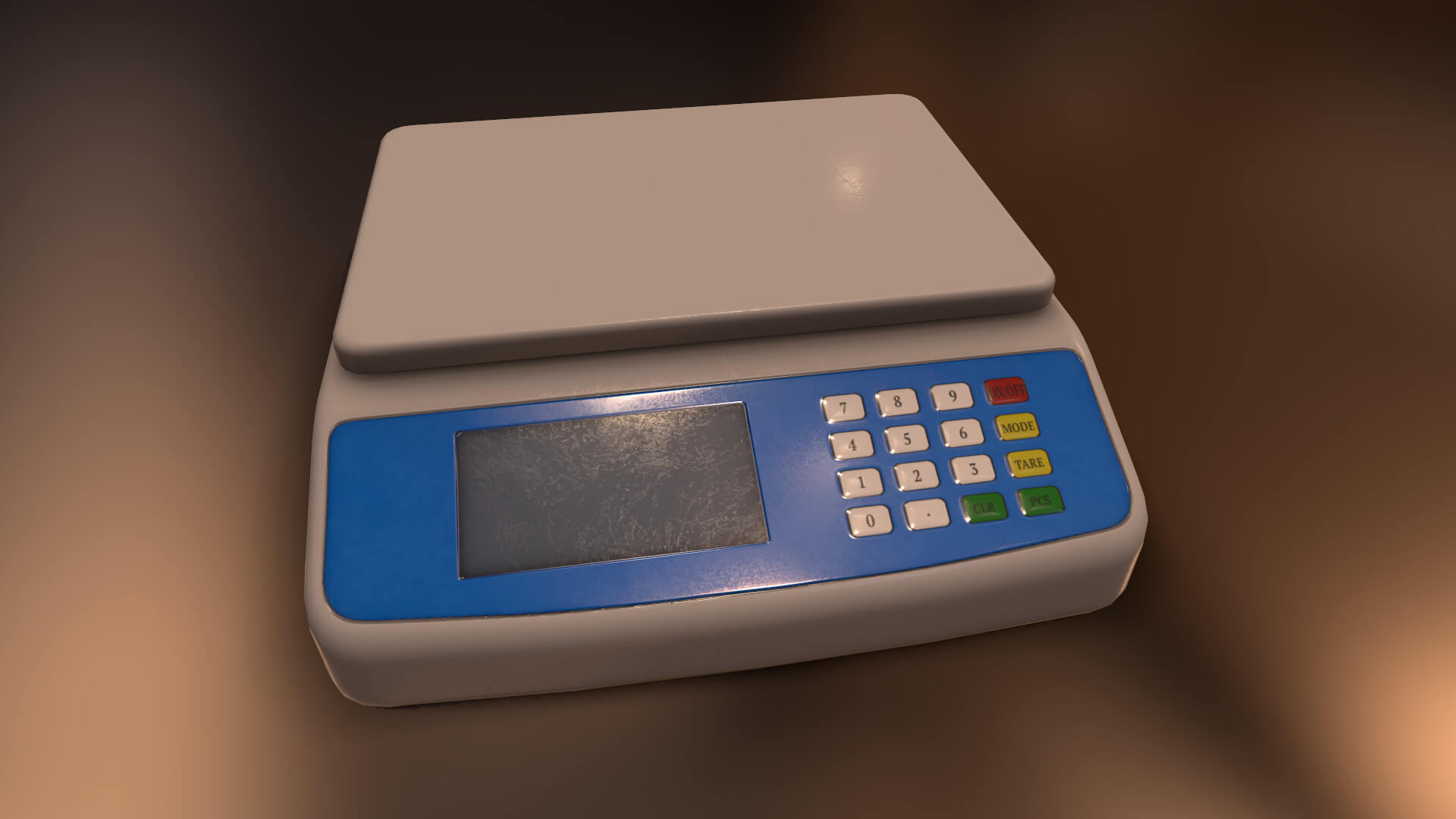 Digital Food Scale 3D Model by Grishmanovskij Anton