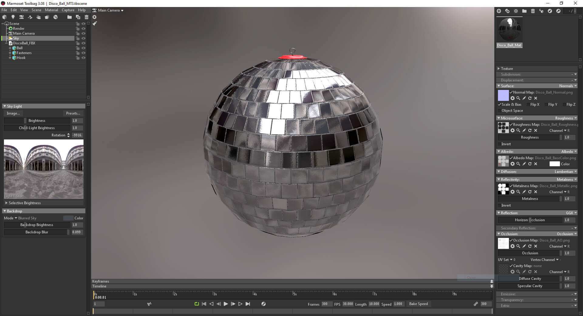 Disco Ball - 3D Model by Grishmanovskij Anton