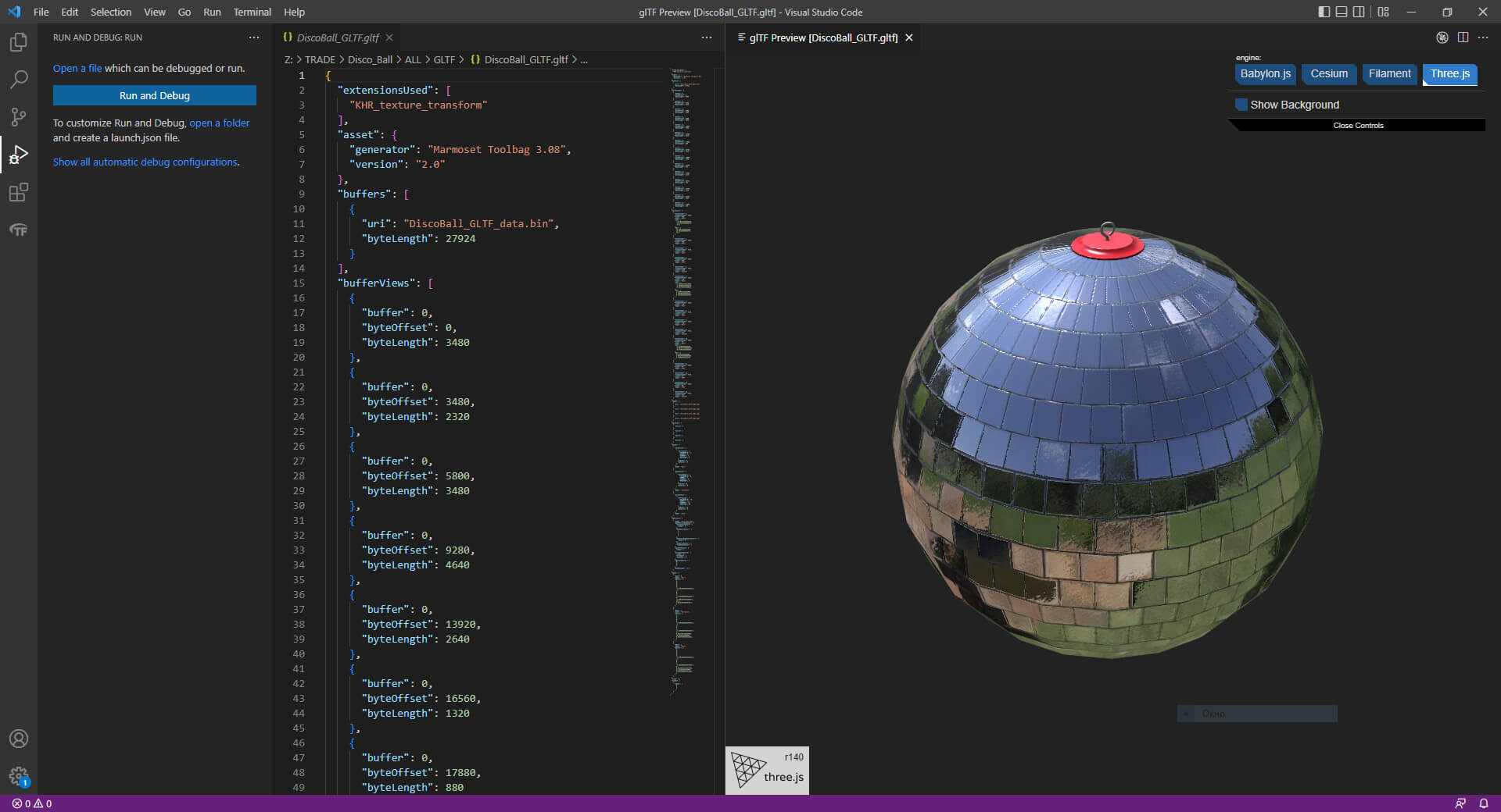 Disco Ball - 3D Model by Grishmanovskij Anton