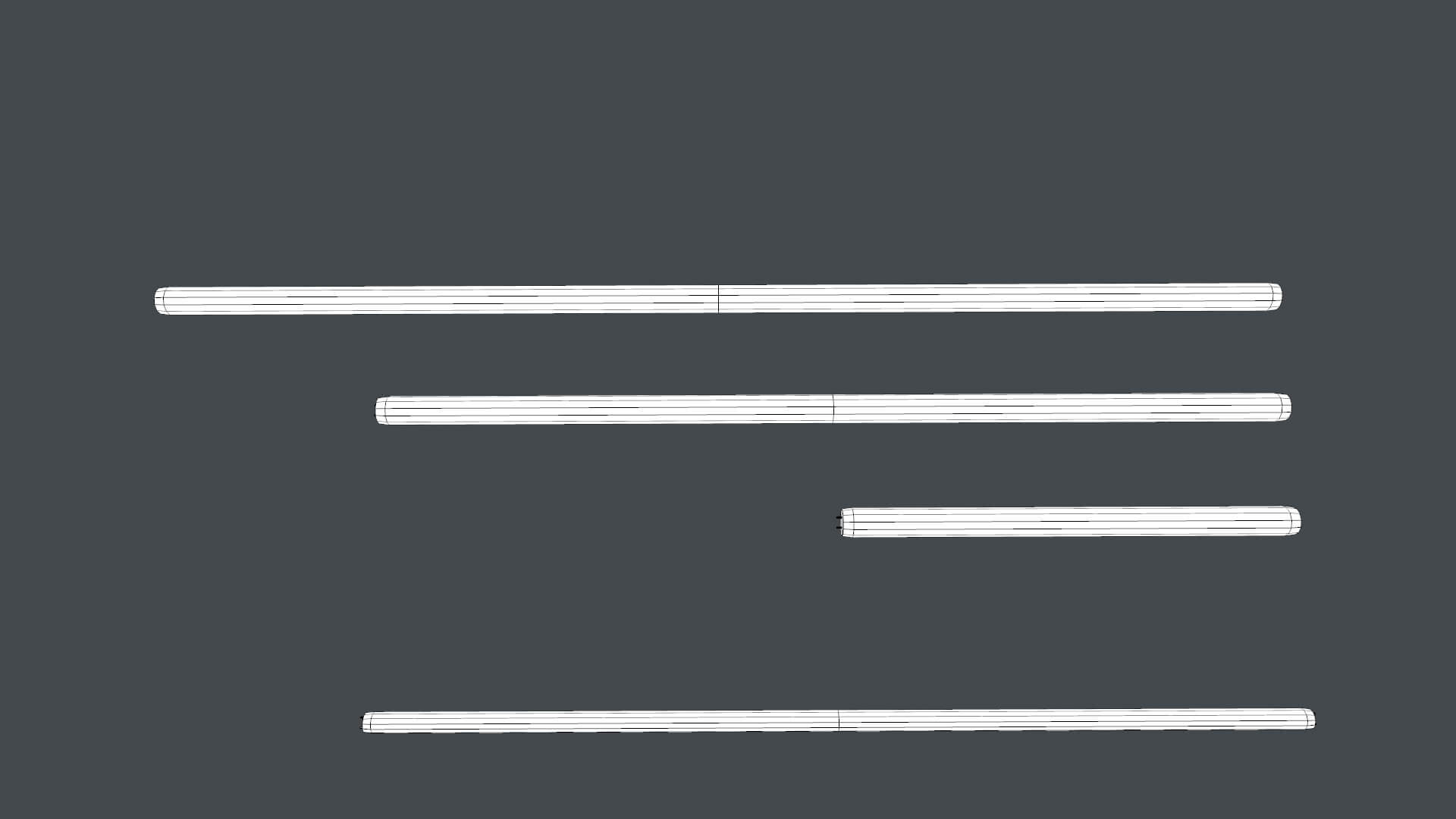 Fluorescent Lamps 3D Model by Grishmanovskij Anton
