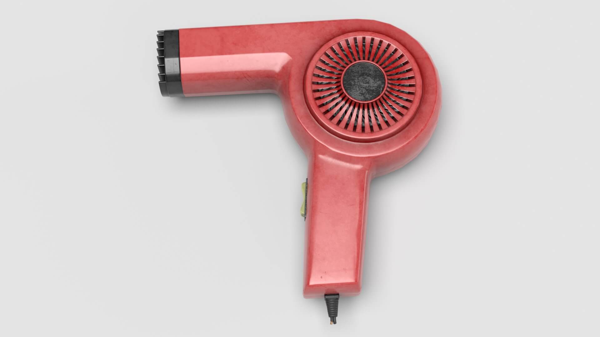 Old Hair Dryer 3D Model by Grishmanovskij Anton