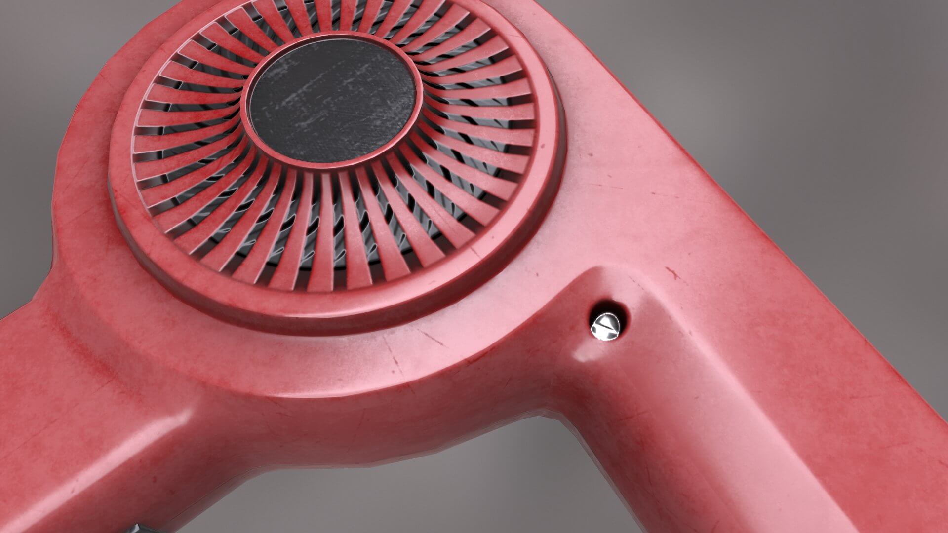 Old Hair Dryer 3D Model by Grishmanovskij Anton