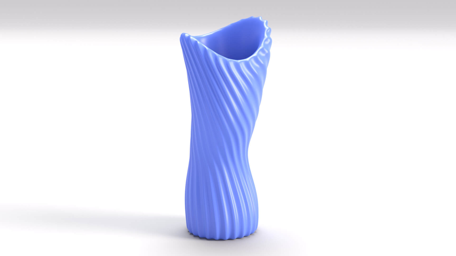 Ribbed Twisted Vase 3D Print Model by Grishmanovskij Anton