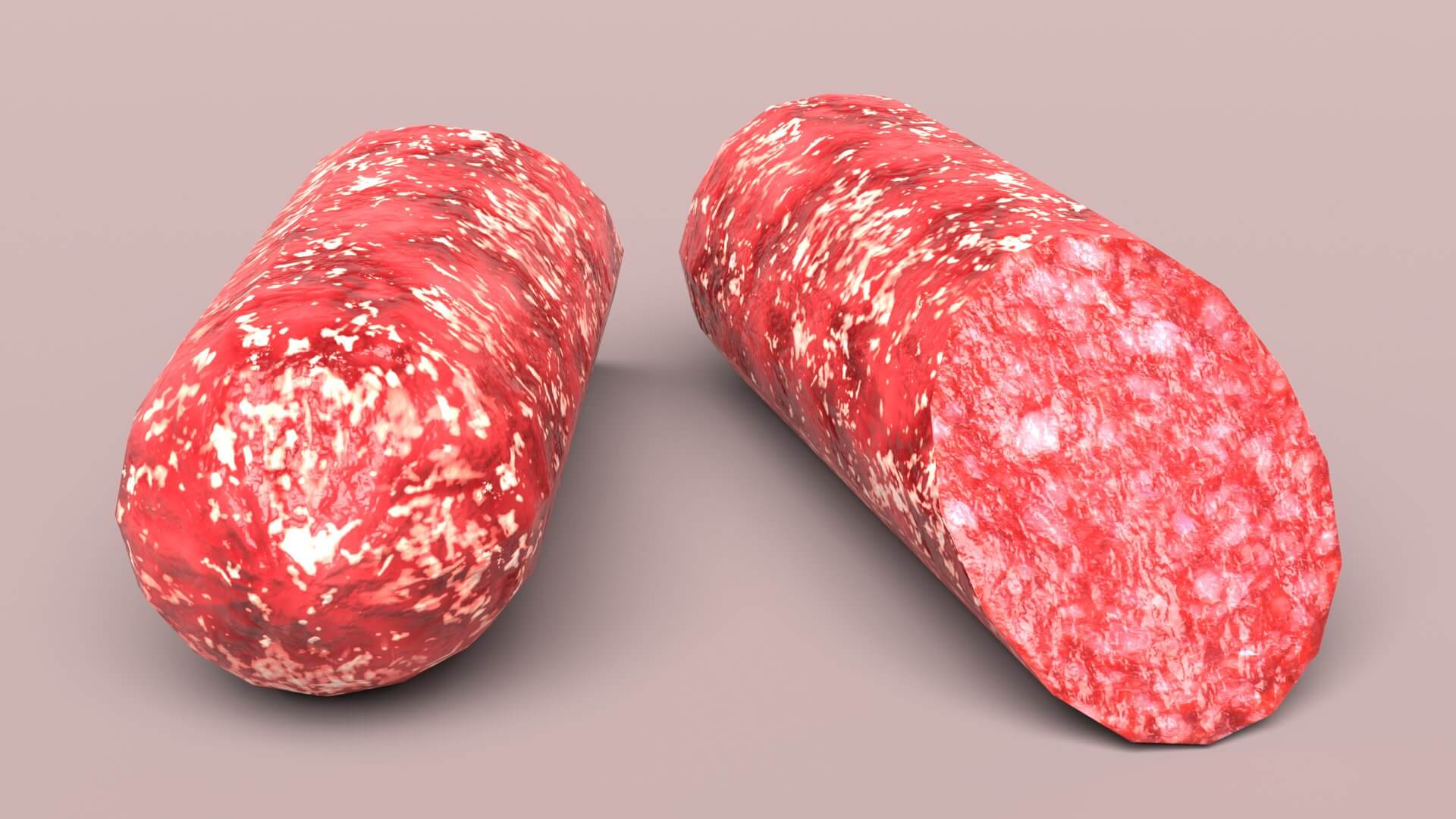 Sausage Salami 3D Model by Grishmanovskij Anton