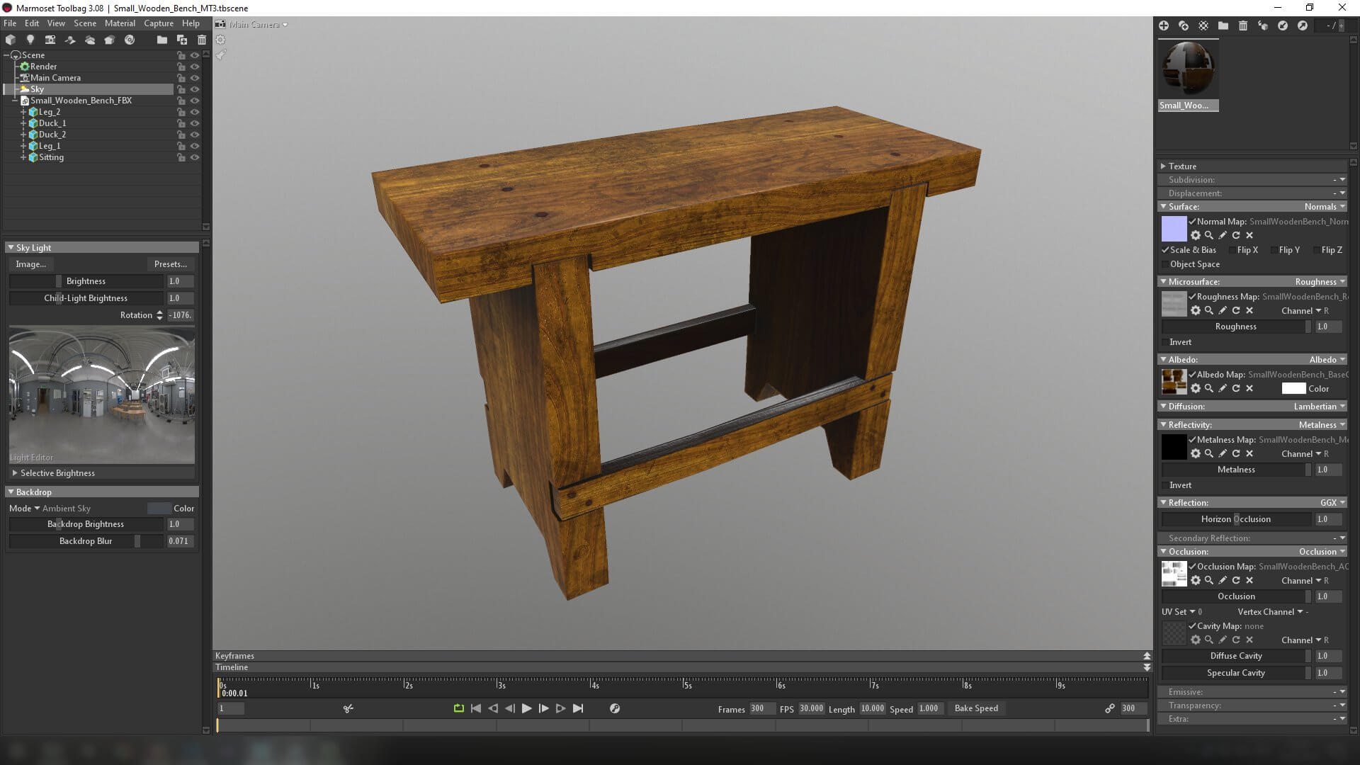 Small Wooden Bench 3D Model By Grishmanovskij Anton Small wooden bench 3d model by grishmanovskij anton