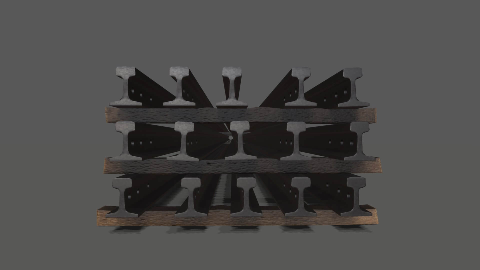 Stacked Rails P43 - 3D Model by Grishmanovskij Anton