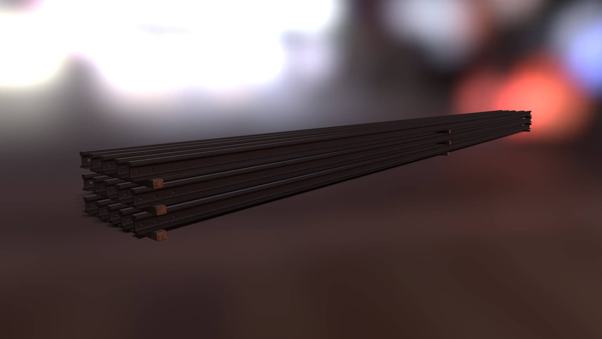 Stacked Rails P43 - 3D Model by Grishmanovskij Anton