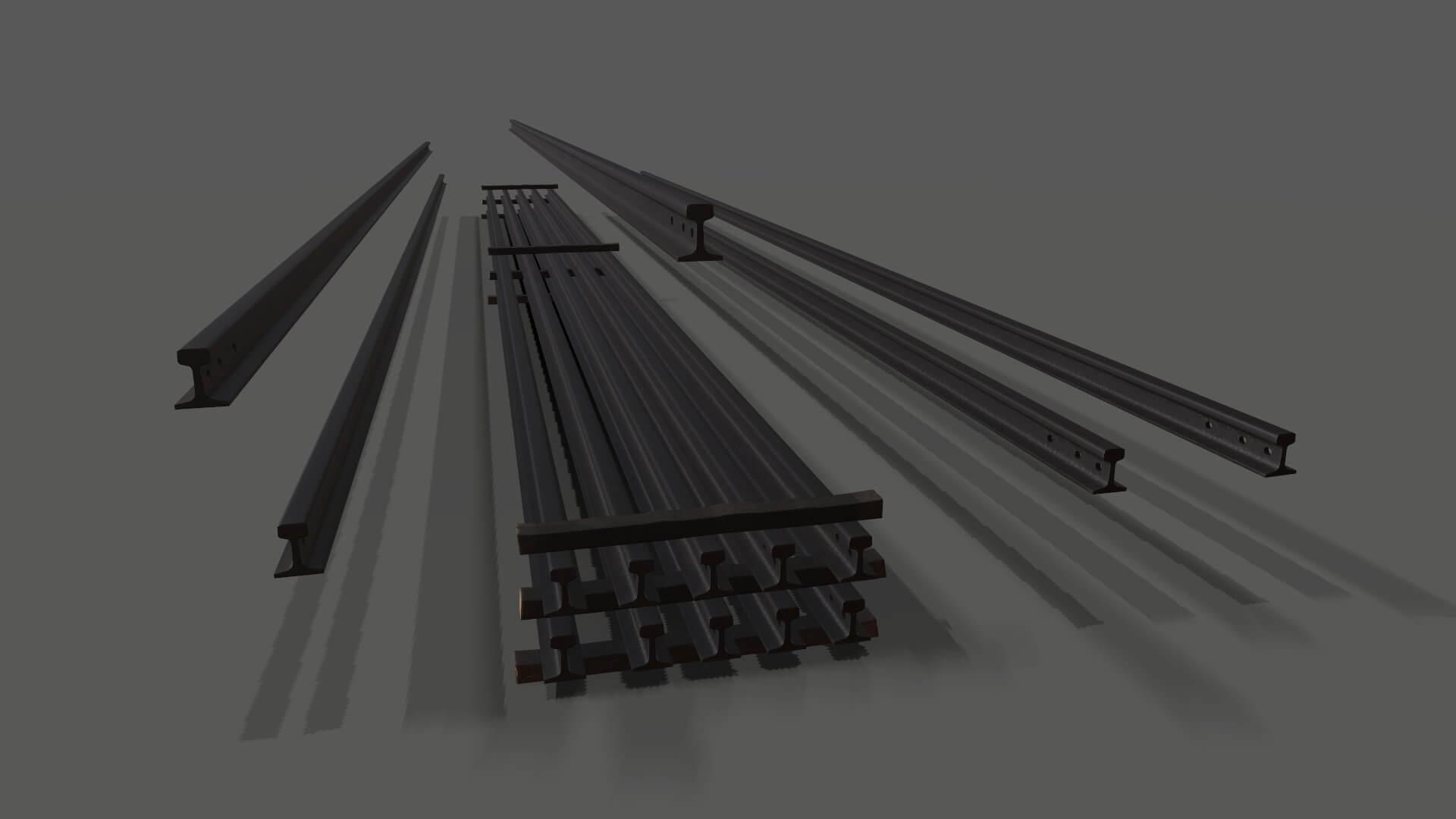 Stacked Rails P43 - 3D Model by Grishmanovskij Anton