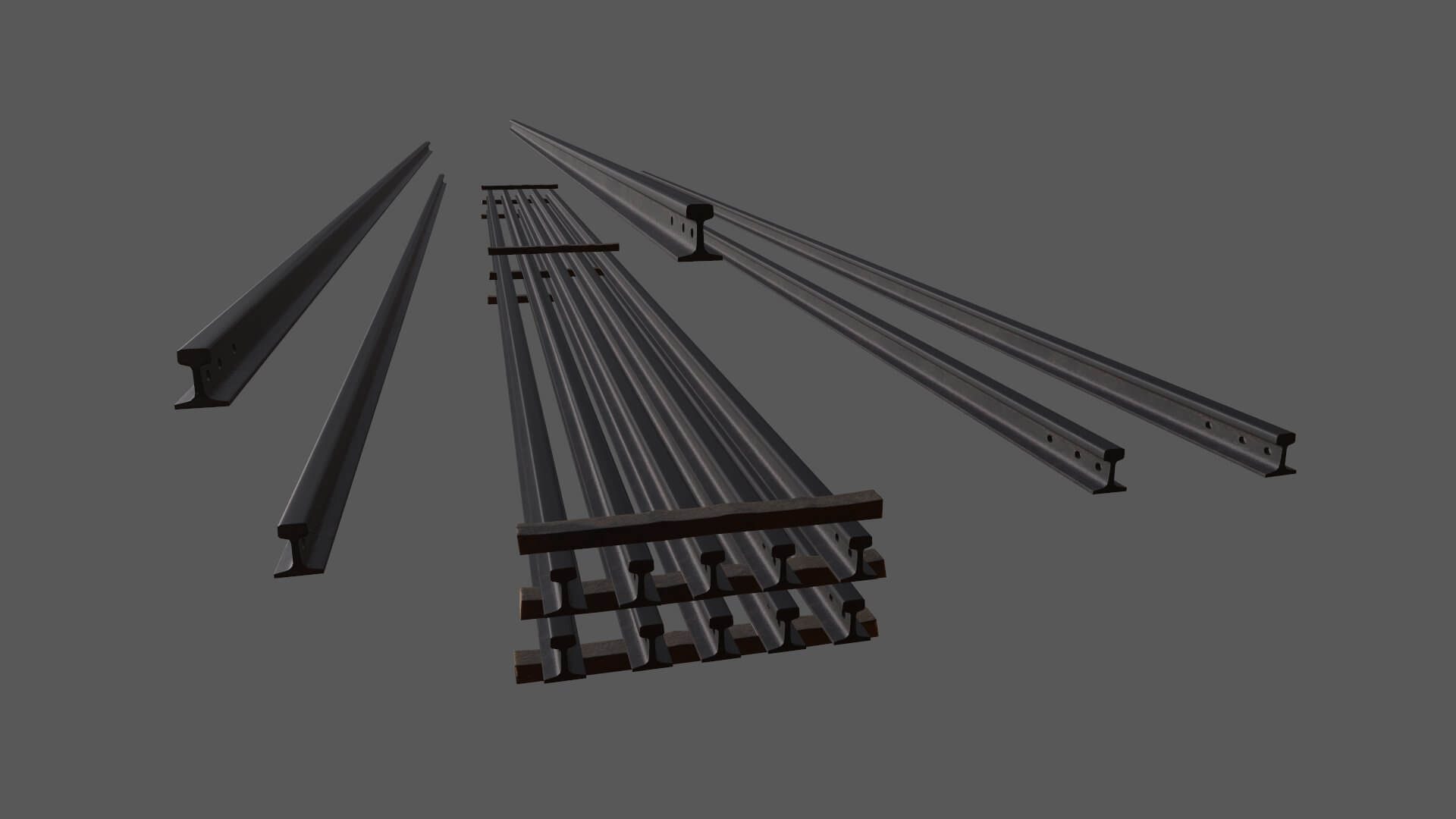 Stacked Rails P43 - 3D Model by Grishmanovskij Anton