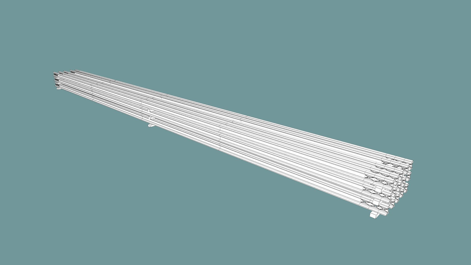 Stacked Rails P43 - 3D Model by Grishmanovskij Anton