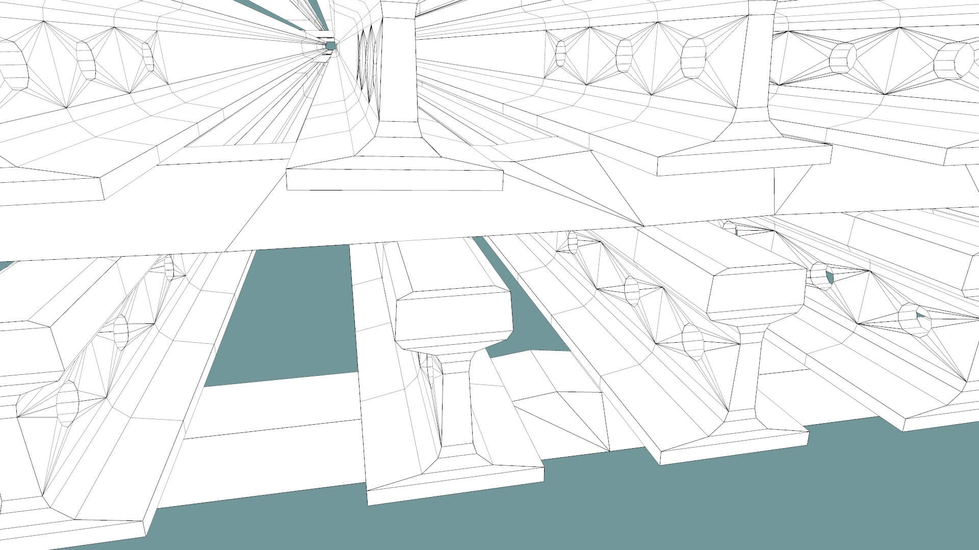 Stacked Rails P43 - 3D Model by Grishmanovskij Anton
