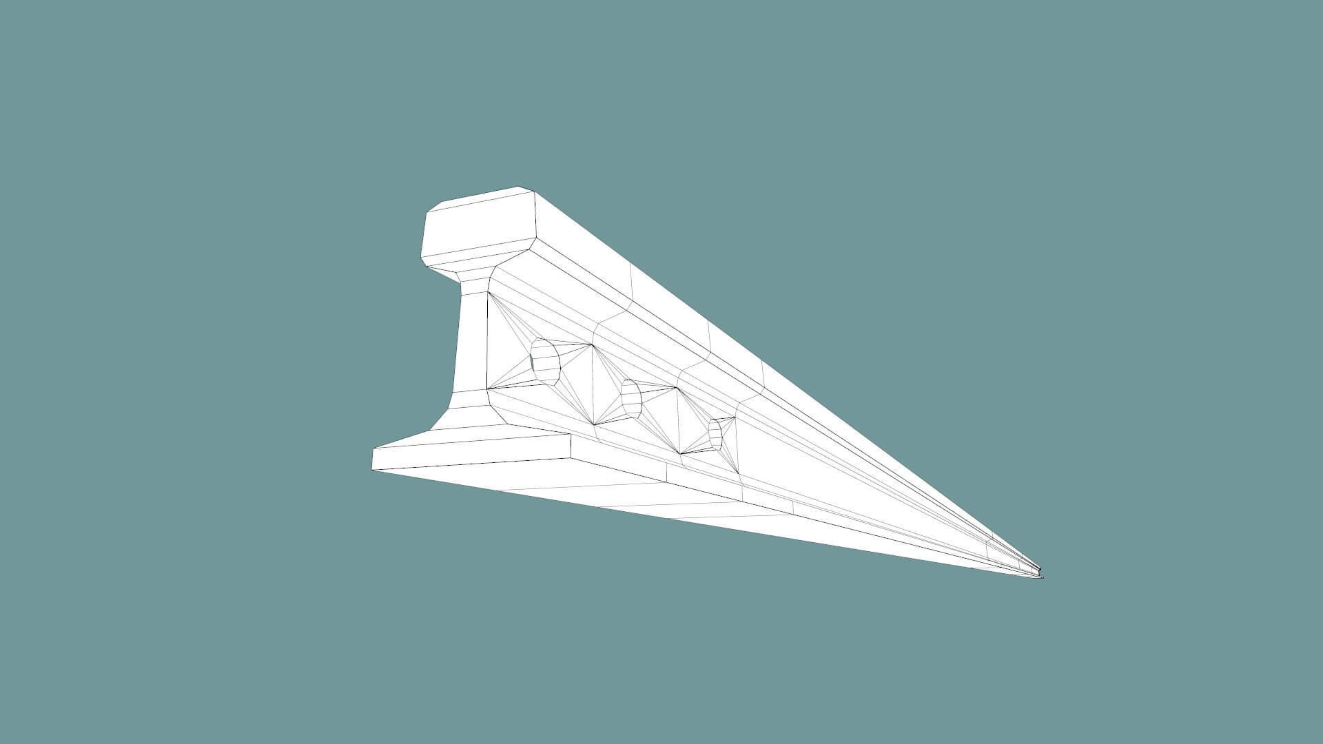 Stacked Rails P43 - 3D Model by Grishmanovskij Anton