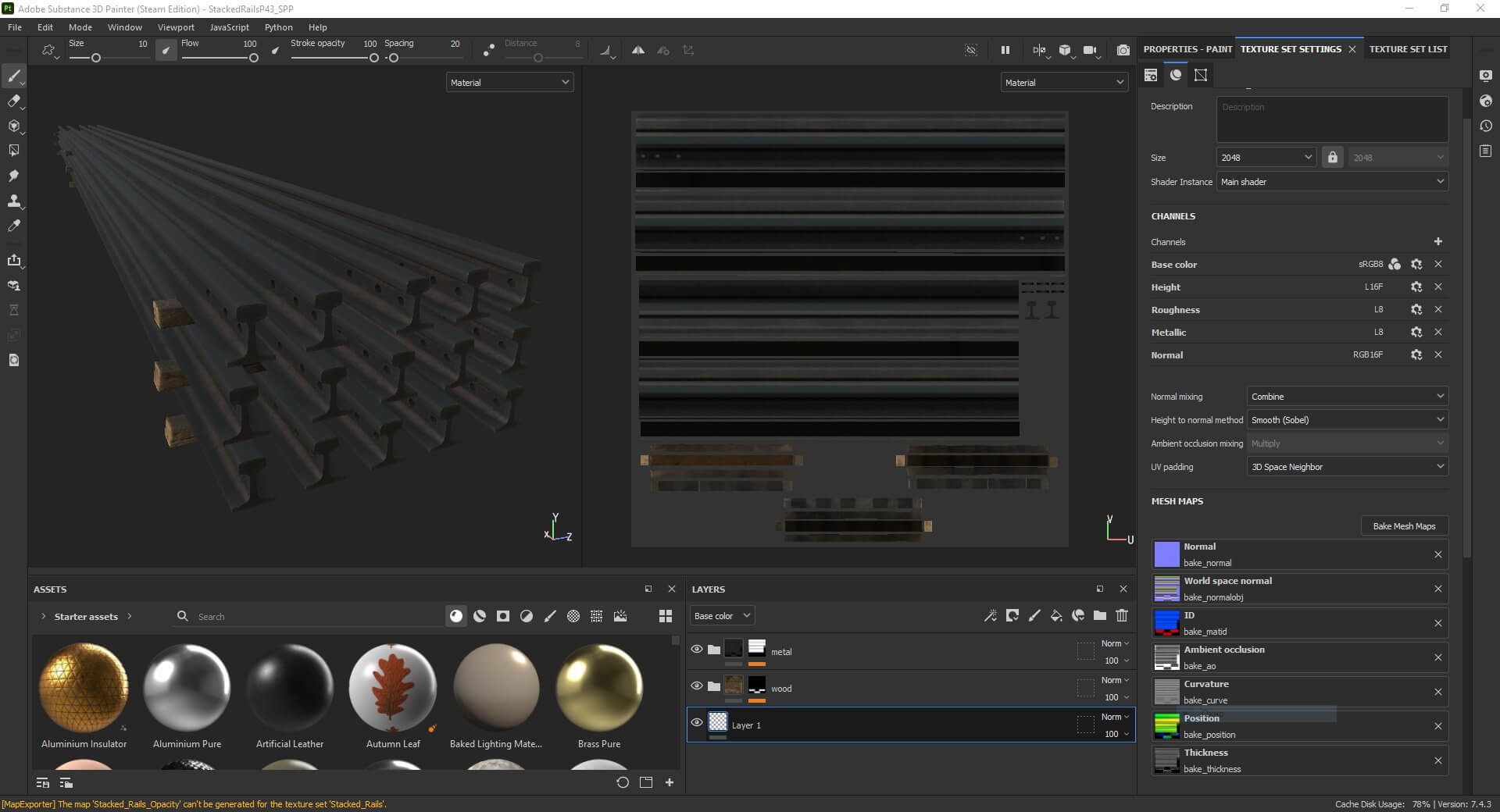 Stacked Rails P43 - 3D Model by Grishmanovskij Anton