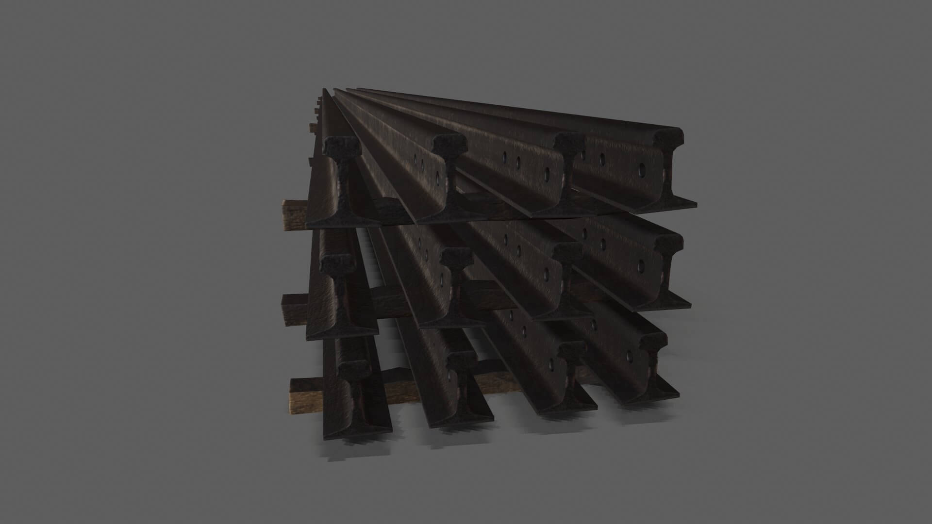 Stacked Rails P65 - 3D Model by Grishmanovskij Anton