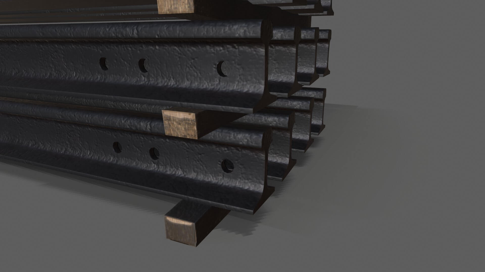 Stacked Rails P65 - 3D Model by Grishmanovskij Anton