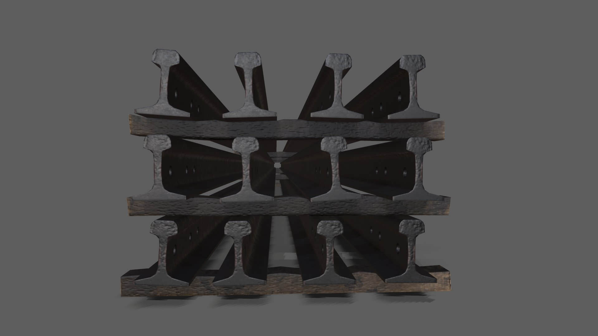 Stacked Rails P65 - 3D Model by Grishmanovskij Anton