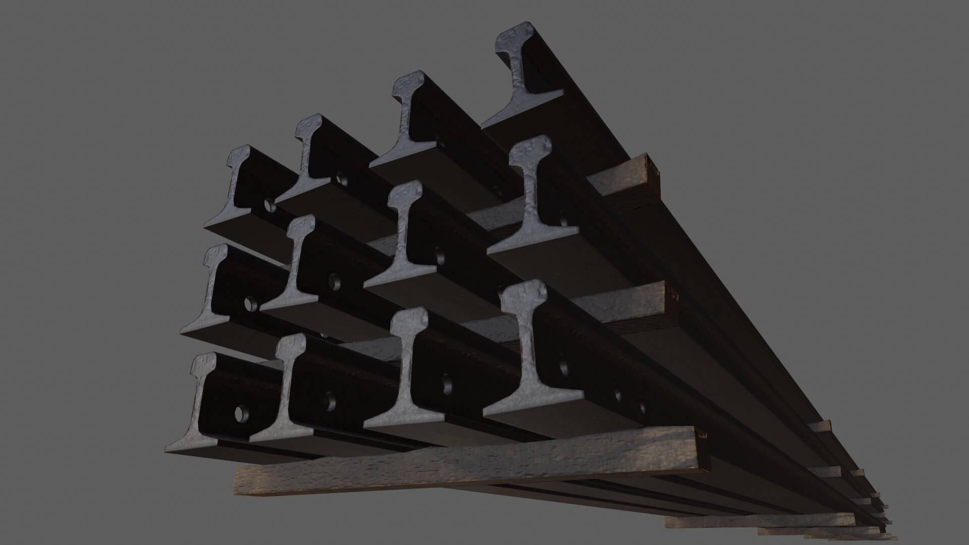 Stacked Rails P65 - 3D Model by Grishmanovskij Anton