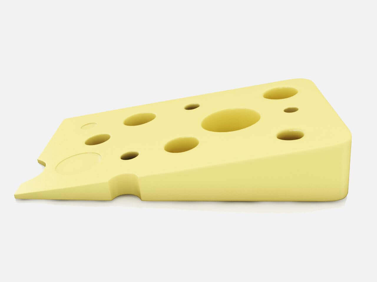 Cheese Door Stopper Free 3D Print Model by grort