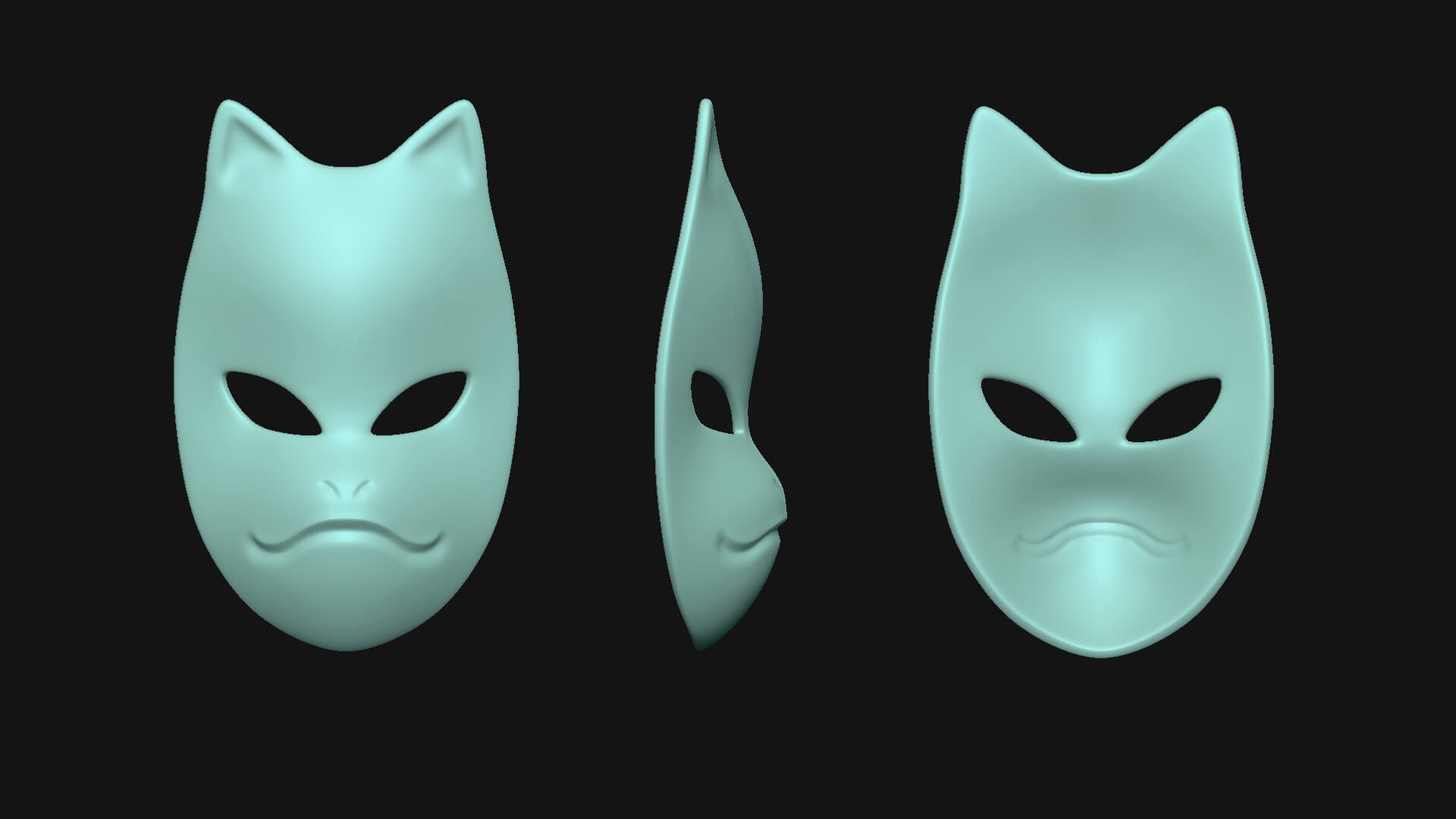 Anbu Mask - 3D Model by gsommer