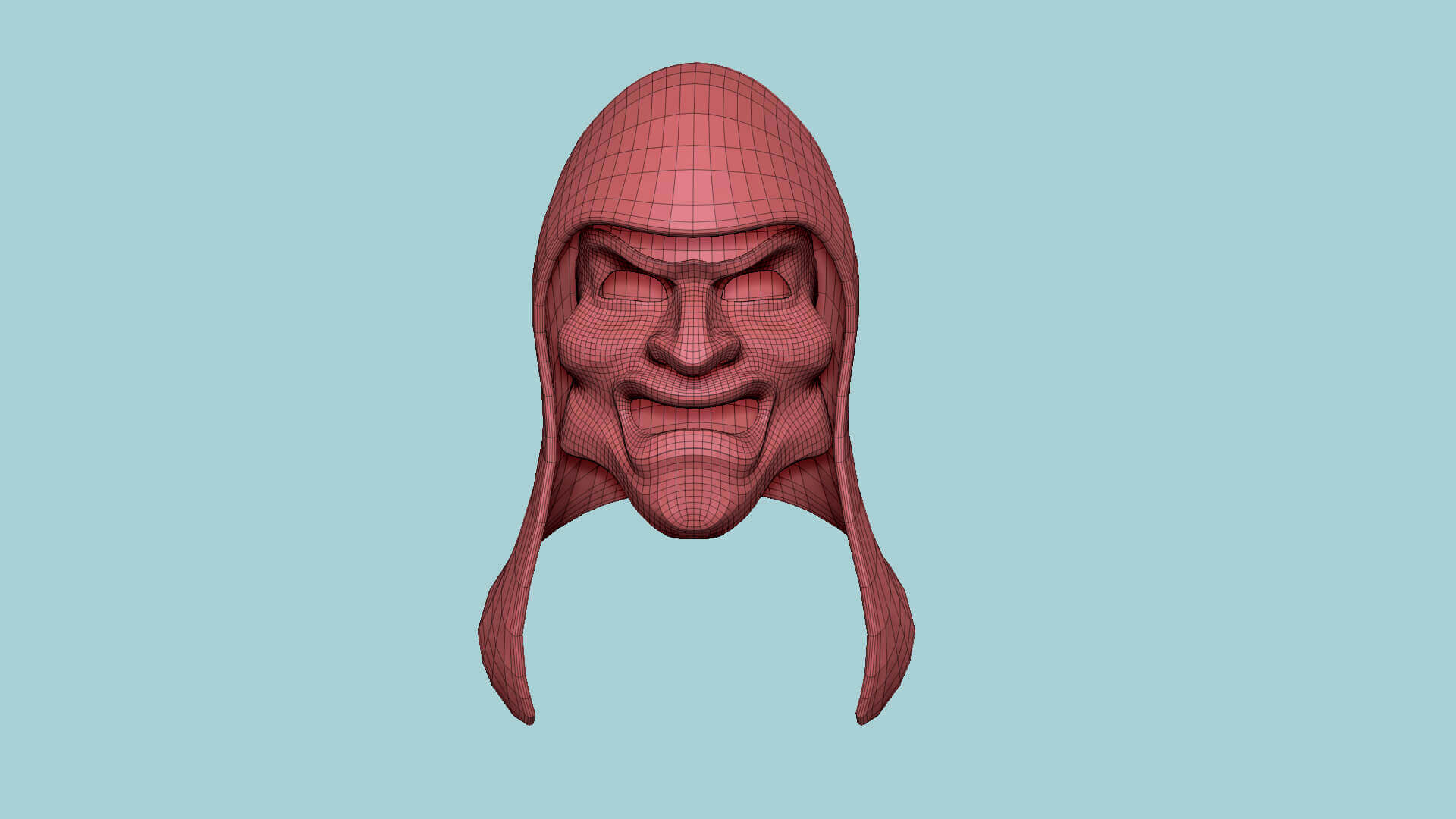 Assassin Mask 06 - Black and Gold - 3D Model by gsommer