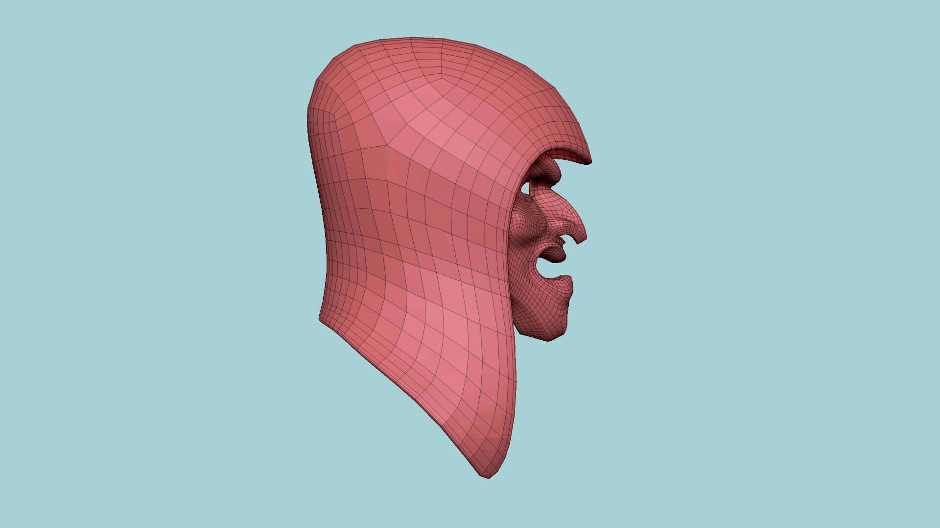 Assassin Mask 06 - Black and Gold 3D Model by gsommer