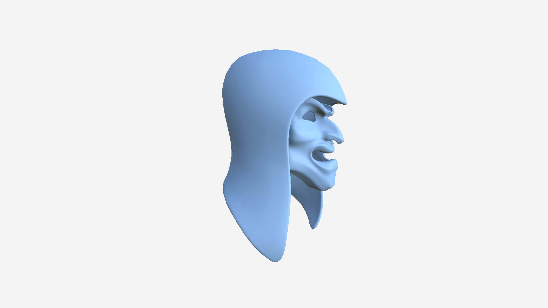 Assassin Mask 08 - Blue and Gold 3D Model by gsommer