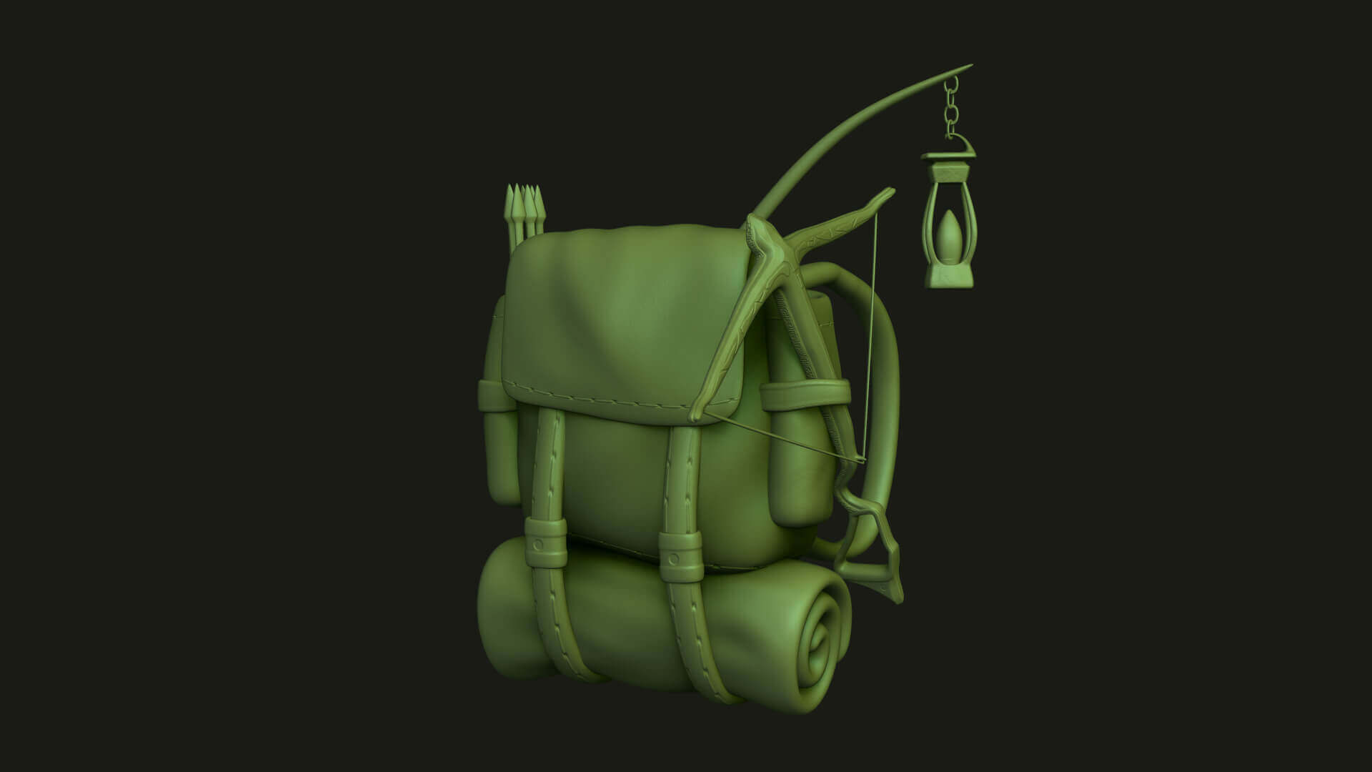 Backpack Hunter Backpack 3D Model by gsommer