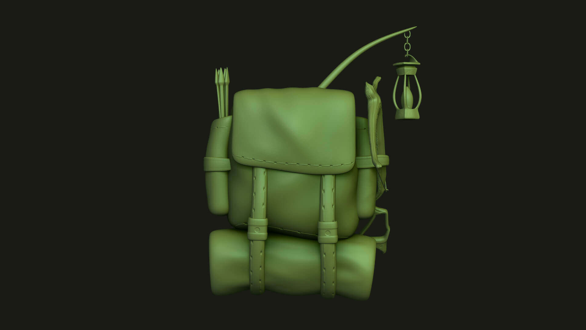Backpack Hunter Backpack 3D Model by gsommer