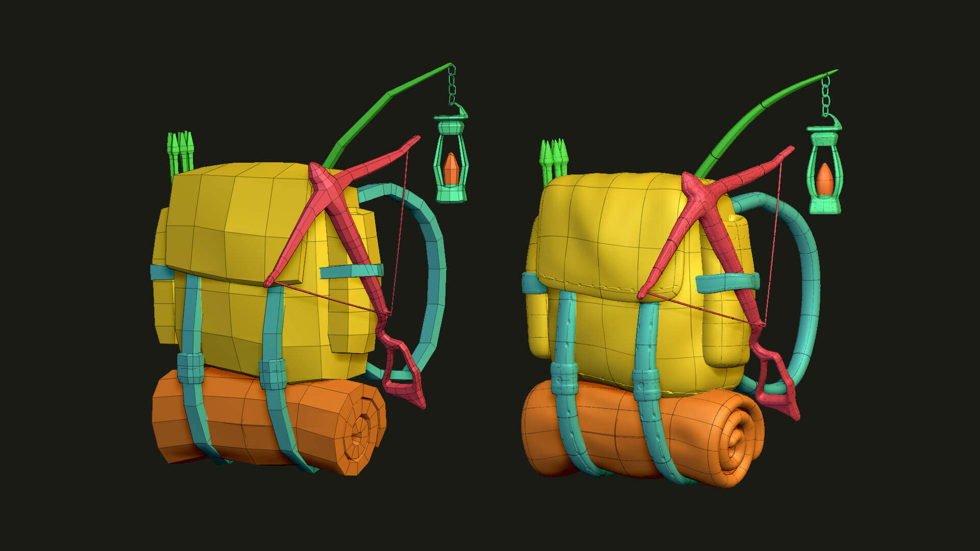 Backpack Hunter Backpack 3D Model by gsommer