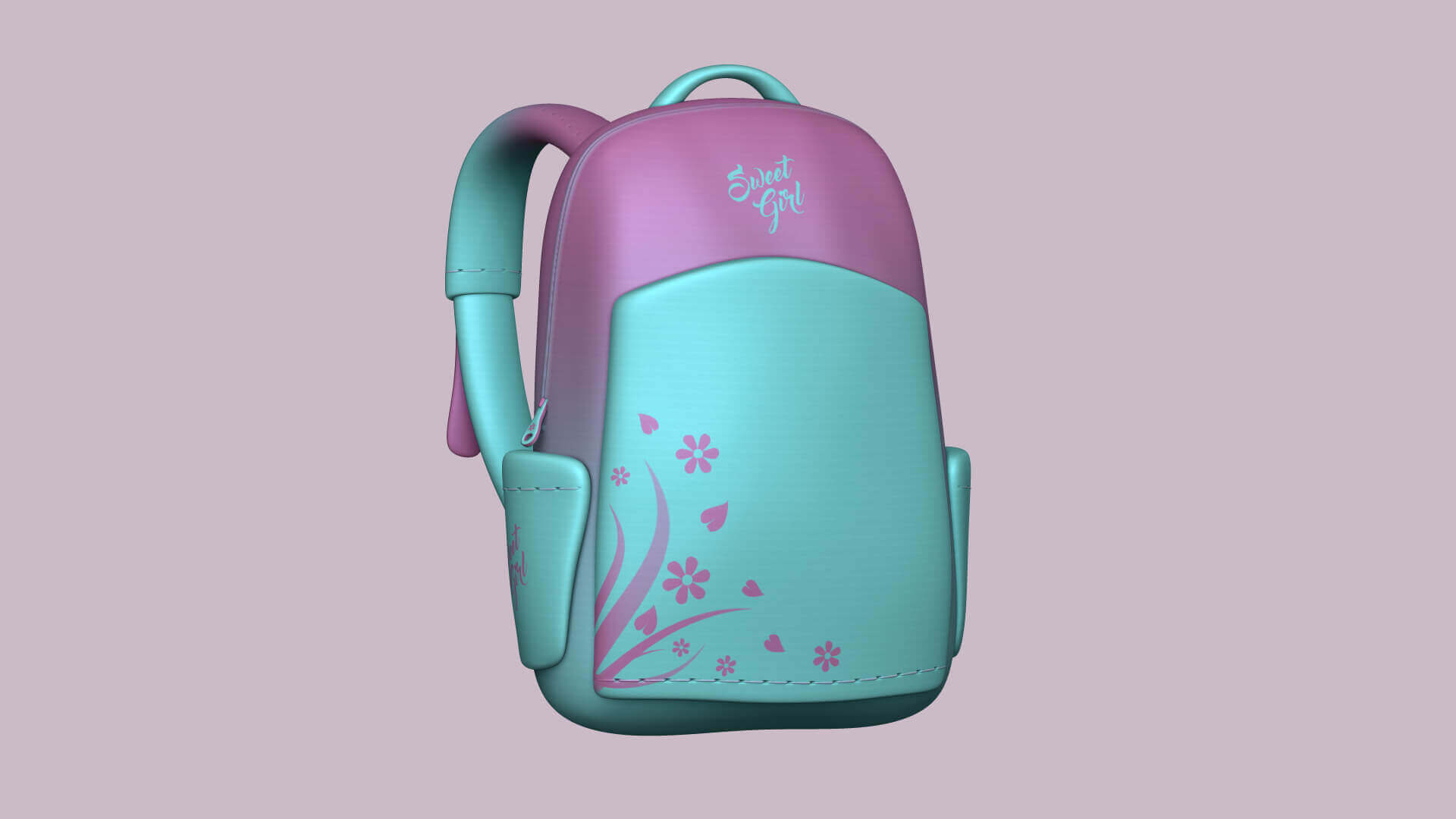 Backpack - Sweet Girl 3D Model by gsommer
