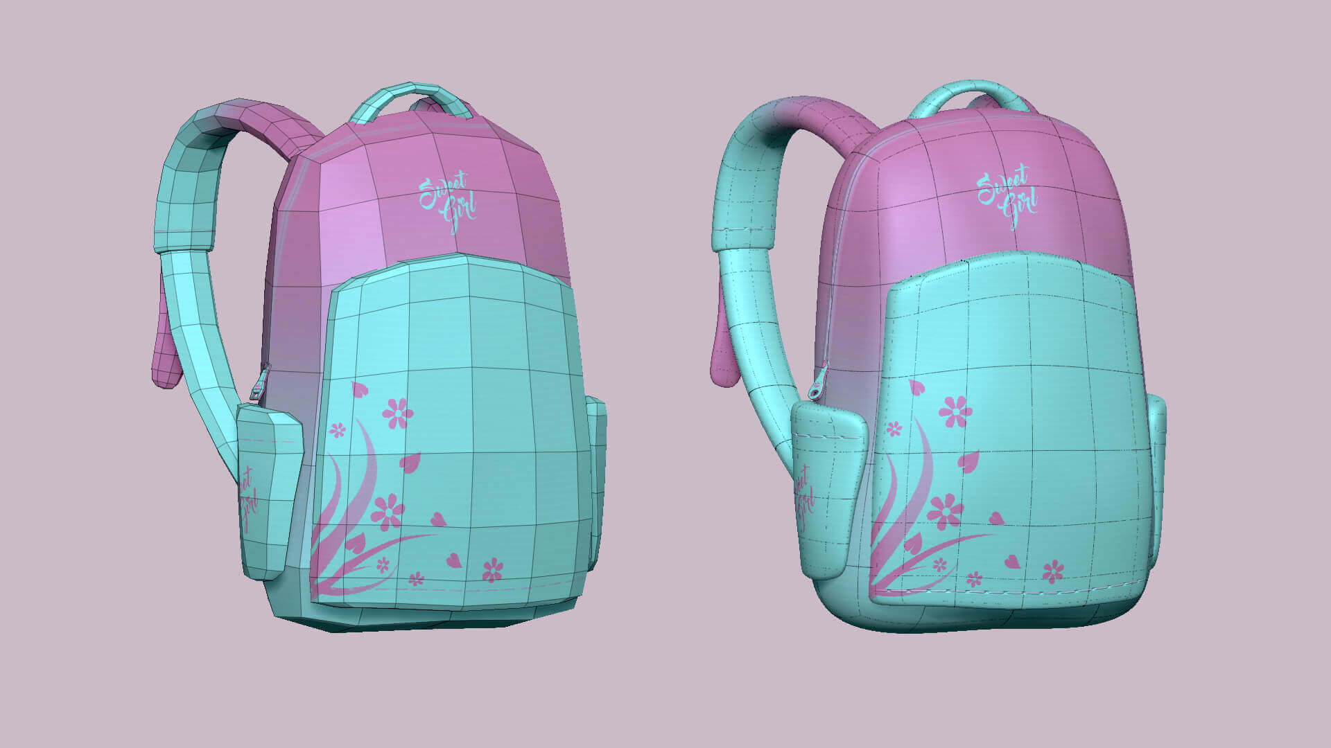 Backpack Sweet Girl 3D Model By Gsommer backpack-sweet-girl-3d-model-by-gsommer