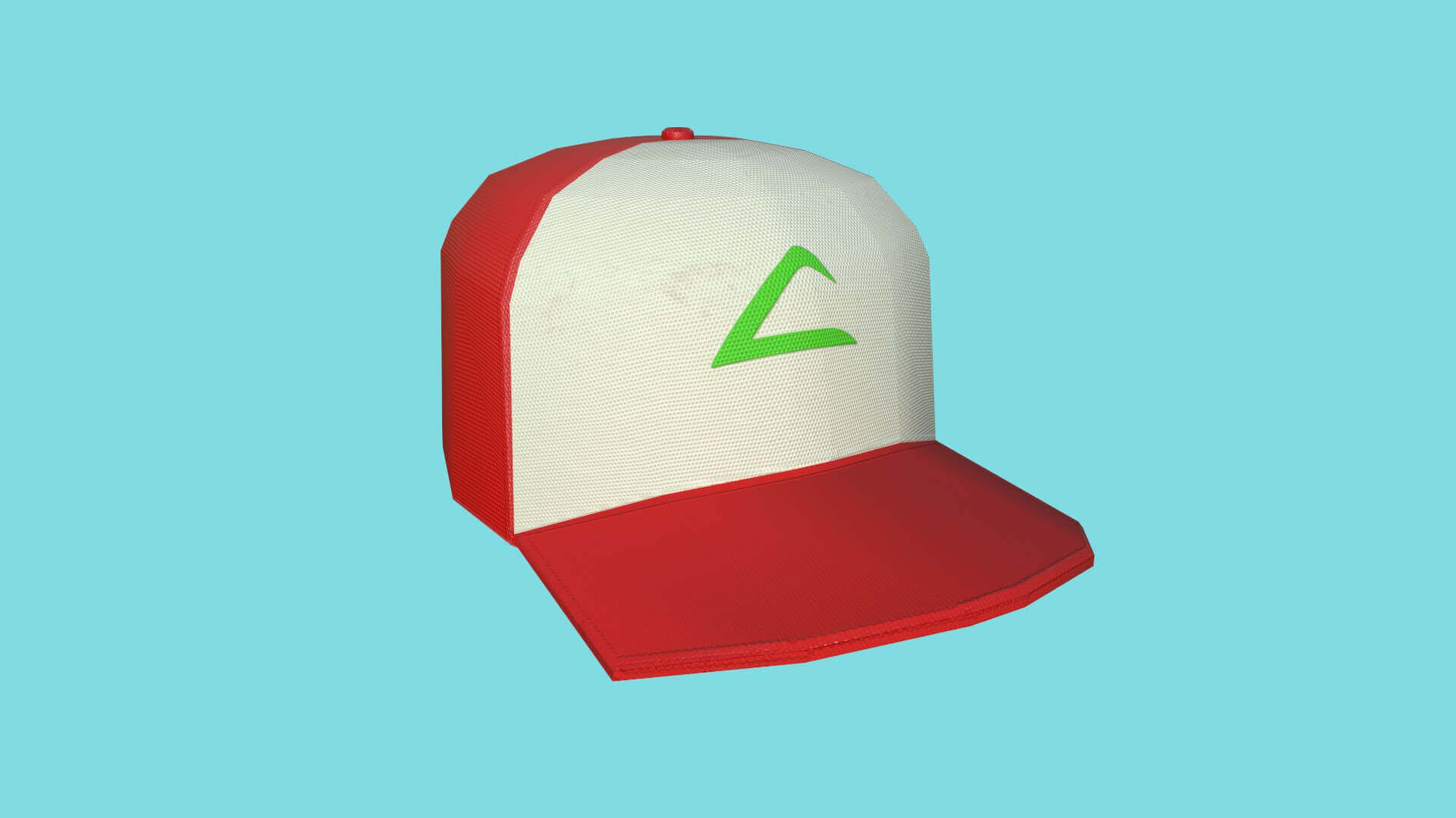 Baseball Cap 01 Ash Ketchum Pokemon 3D Model by gsommer