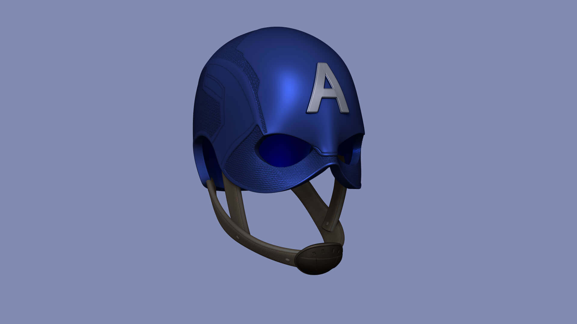 Captain America Helmet 3D Model by gsommer
