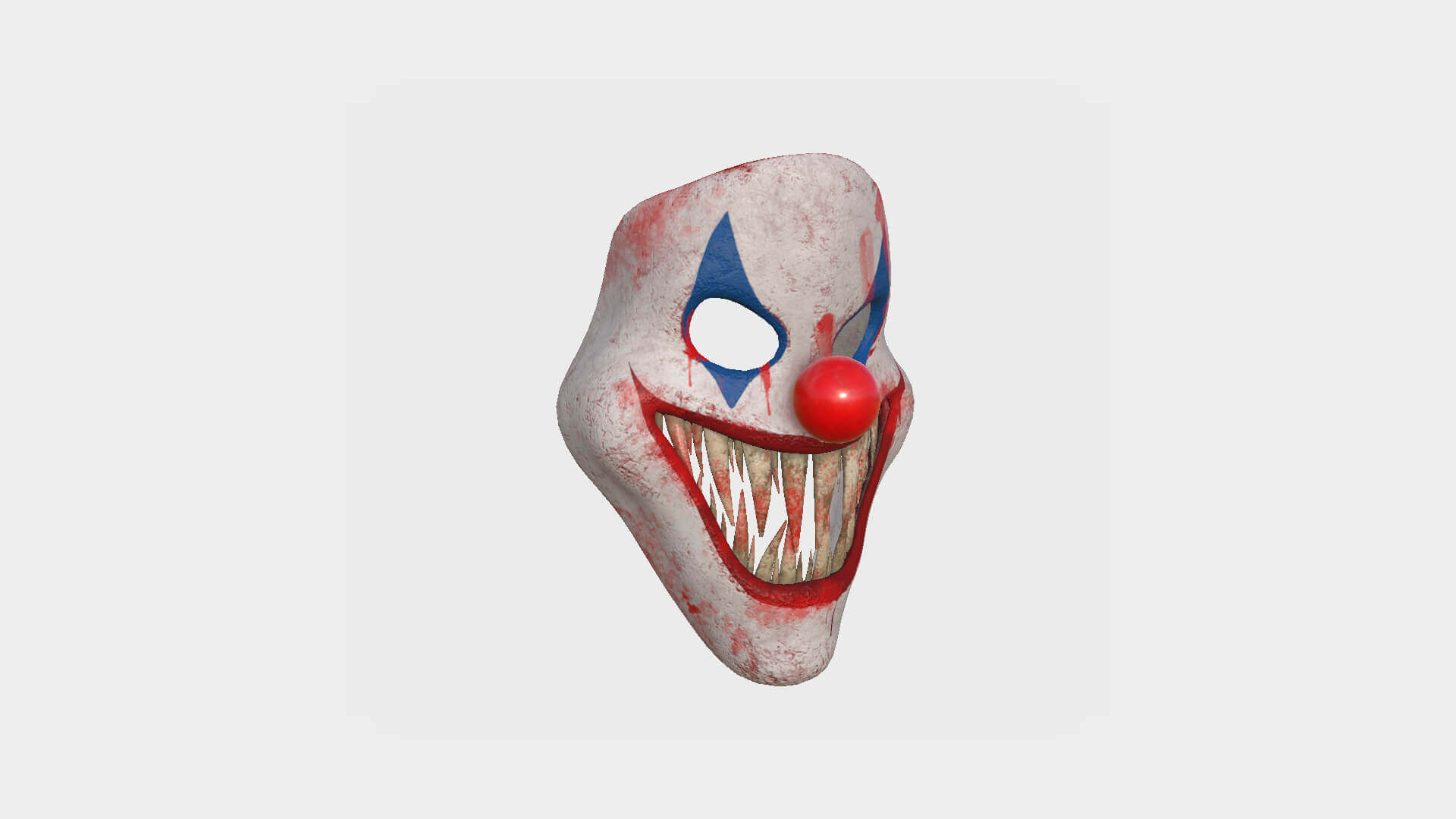 Clown Terror Mask 04 Red Blood 3D Model by gsommer