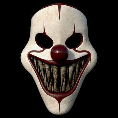 Scary Clown Mask Printable