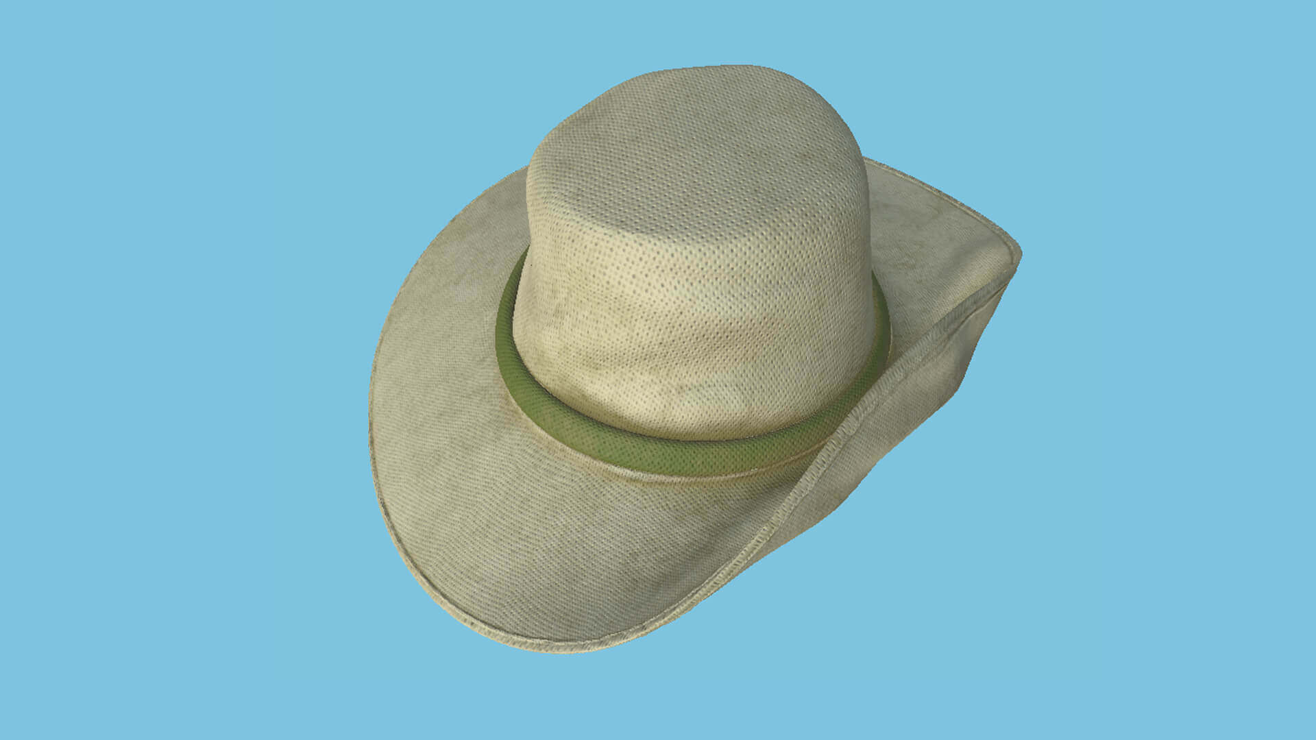 Cowboy Hat 07 Straw 3D Model by gsommer