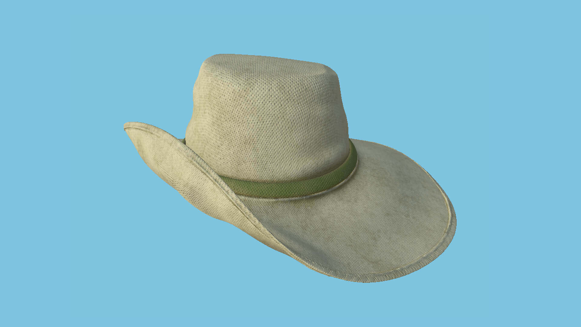 Cowboy Hat 07 Straw 3D Model by gsommer