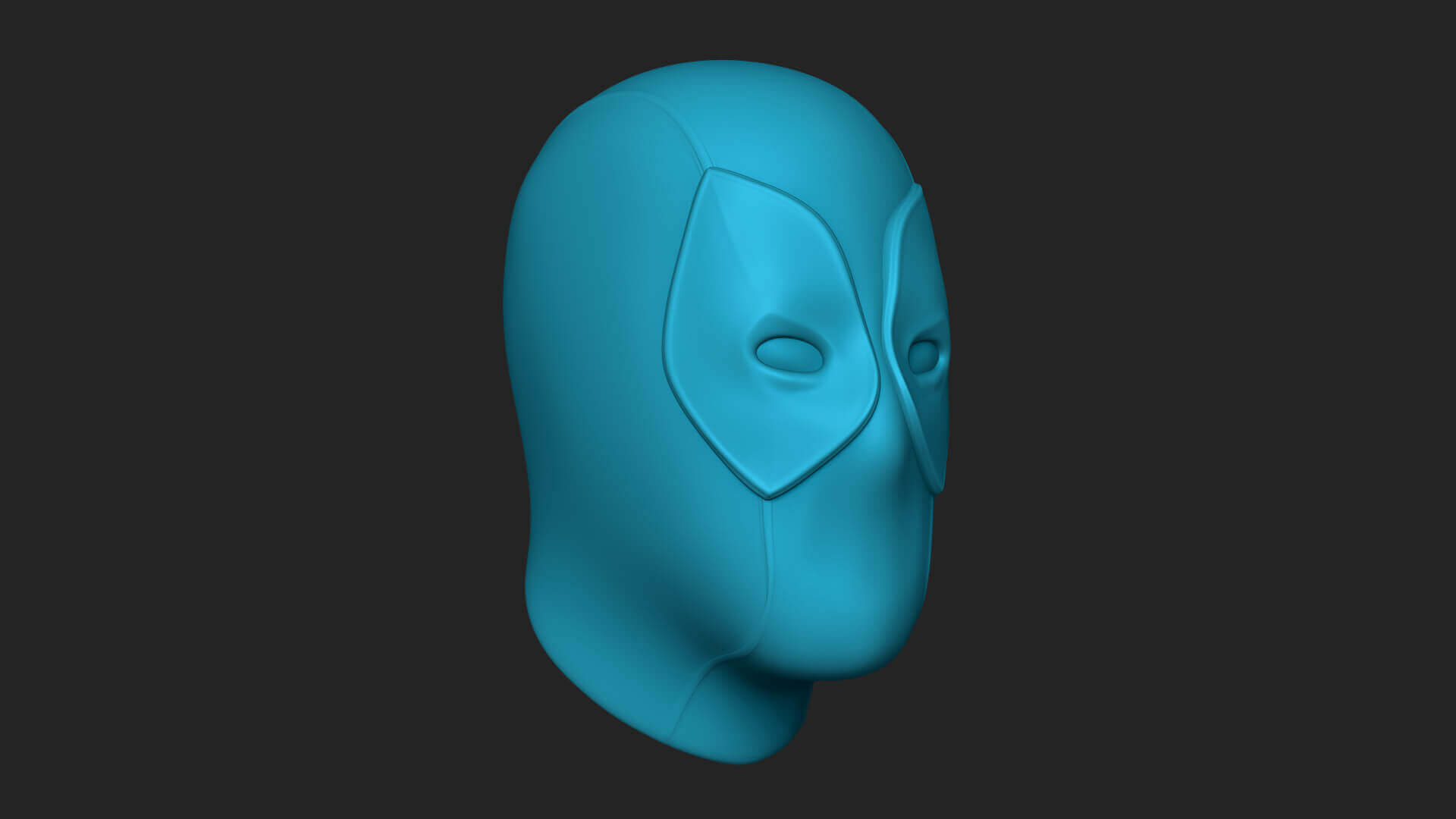 Deadpool Mask 3D Model by gsommer