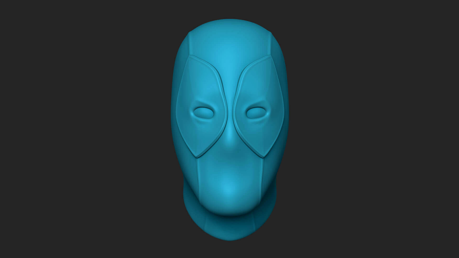 Deadpool Mask 3D Model by gsommer