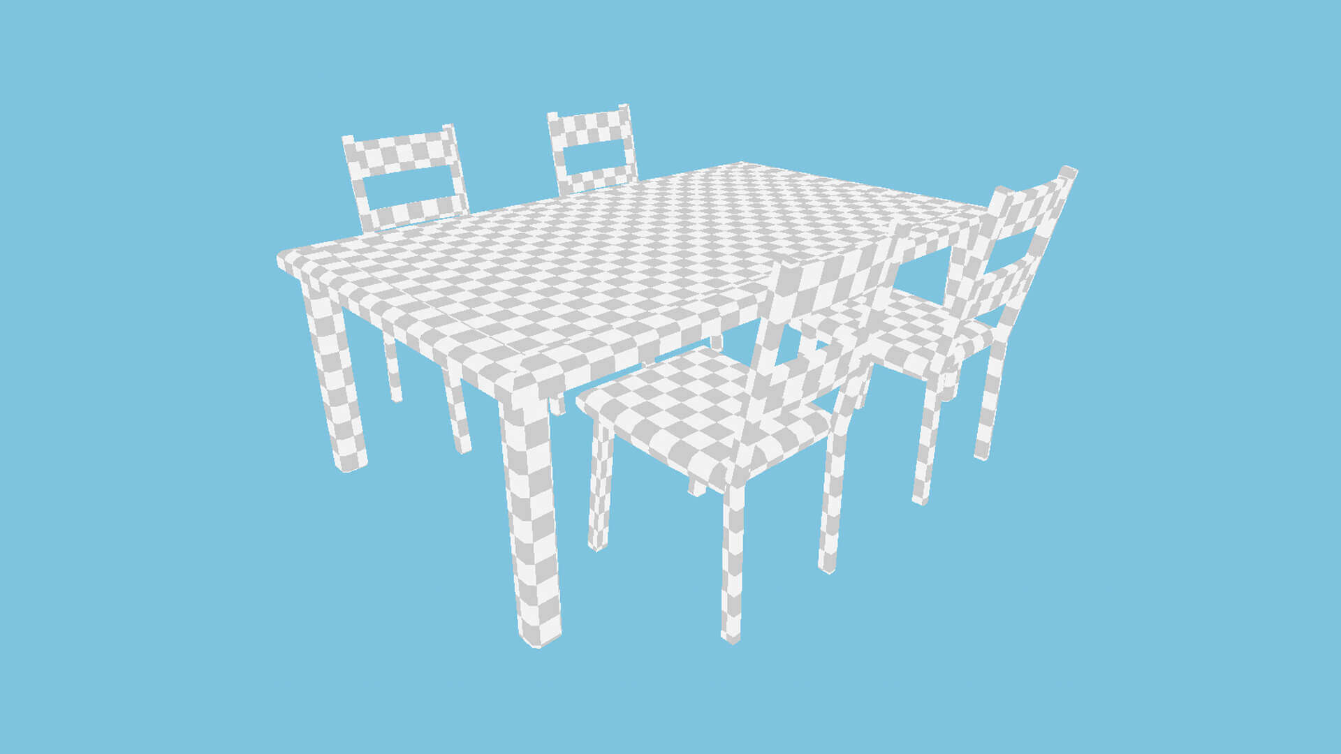 Dining Table 28 - Pink - 3D Model by gsommer