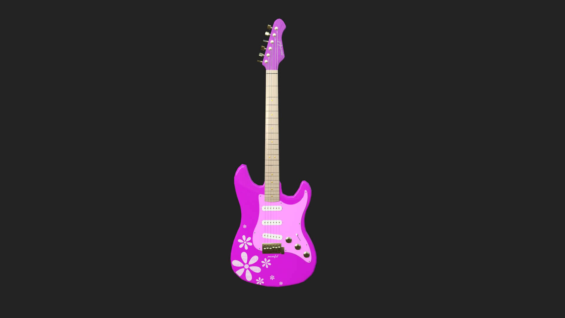 Electric Guitar Model A 04 Pink by gsommer
